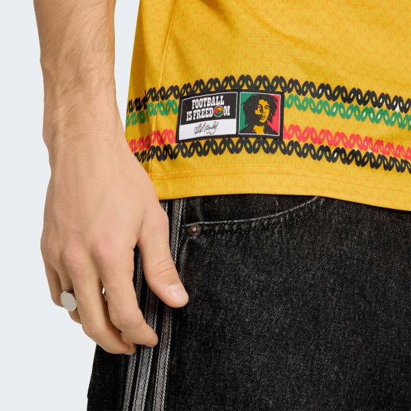 Adidas Jamaica 26 x Bob Marley Home Marley 10 Jersey Bold Gold KC8785