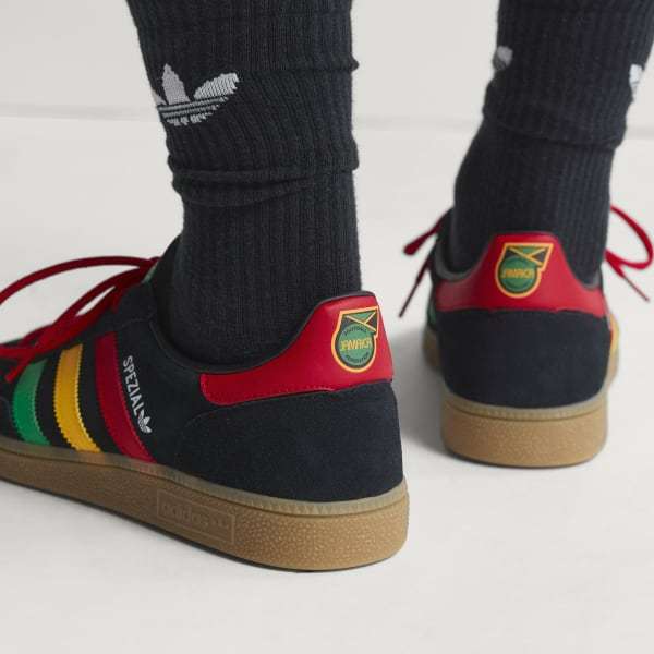 Adidas Jamaica x Bob Marley Spezial Handball Core Black Pure Ruby Bold Gold HQ9437