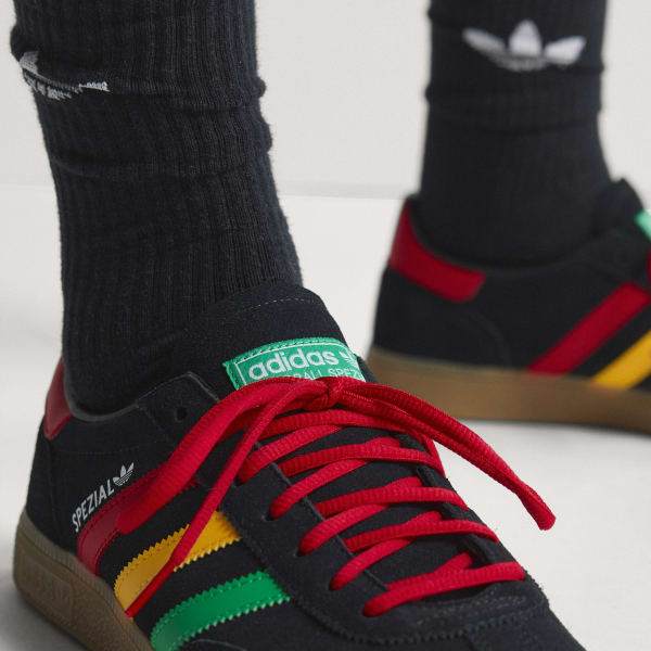 Adidas Jamaica x Bob Marley Spezial Handball Core Black Pure Ruby Bold Gold HQ9437