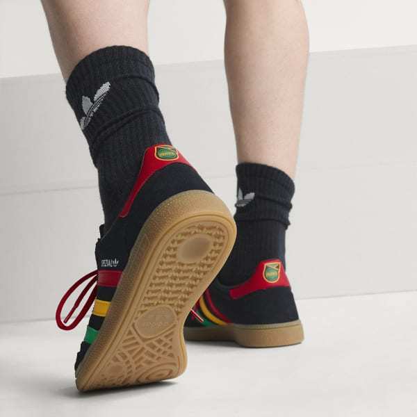 Adidas Jamaica x Bob Marley Spezial Handball Core Black Pure Ruby Bold Gold HQ9437