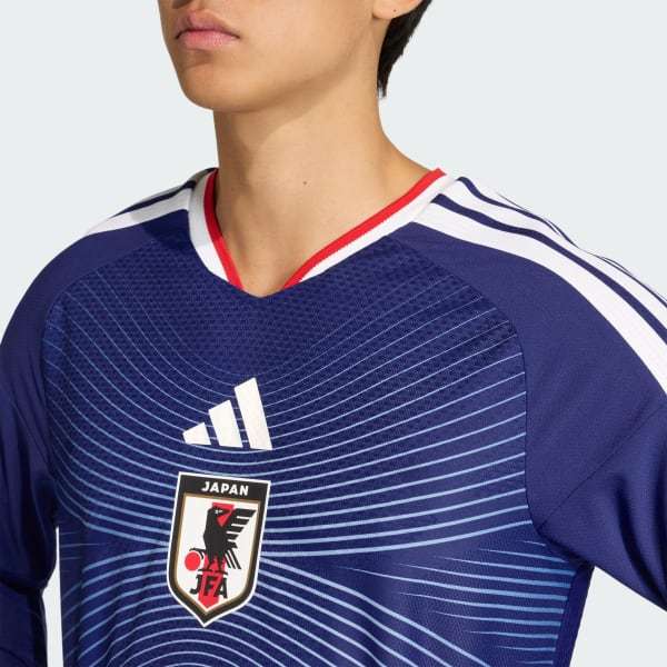 Adidas Japan 26/27 Home Authentic Jersey Long Sleeve Japan Blue Ash Blue JZ9681