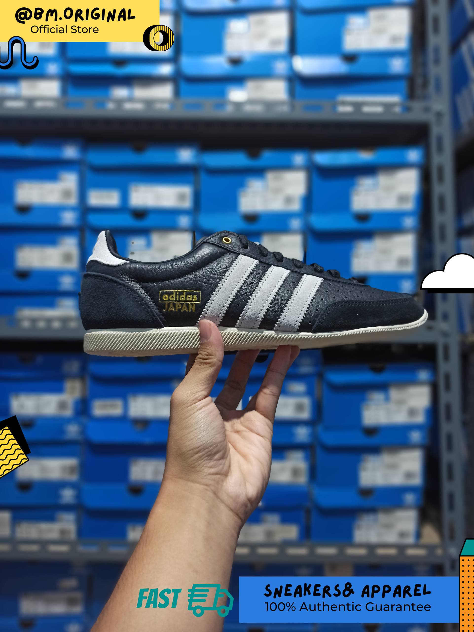 Adidas Japan Core Black Cloud White Gold Metallic IH5490