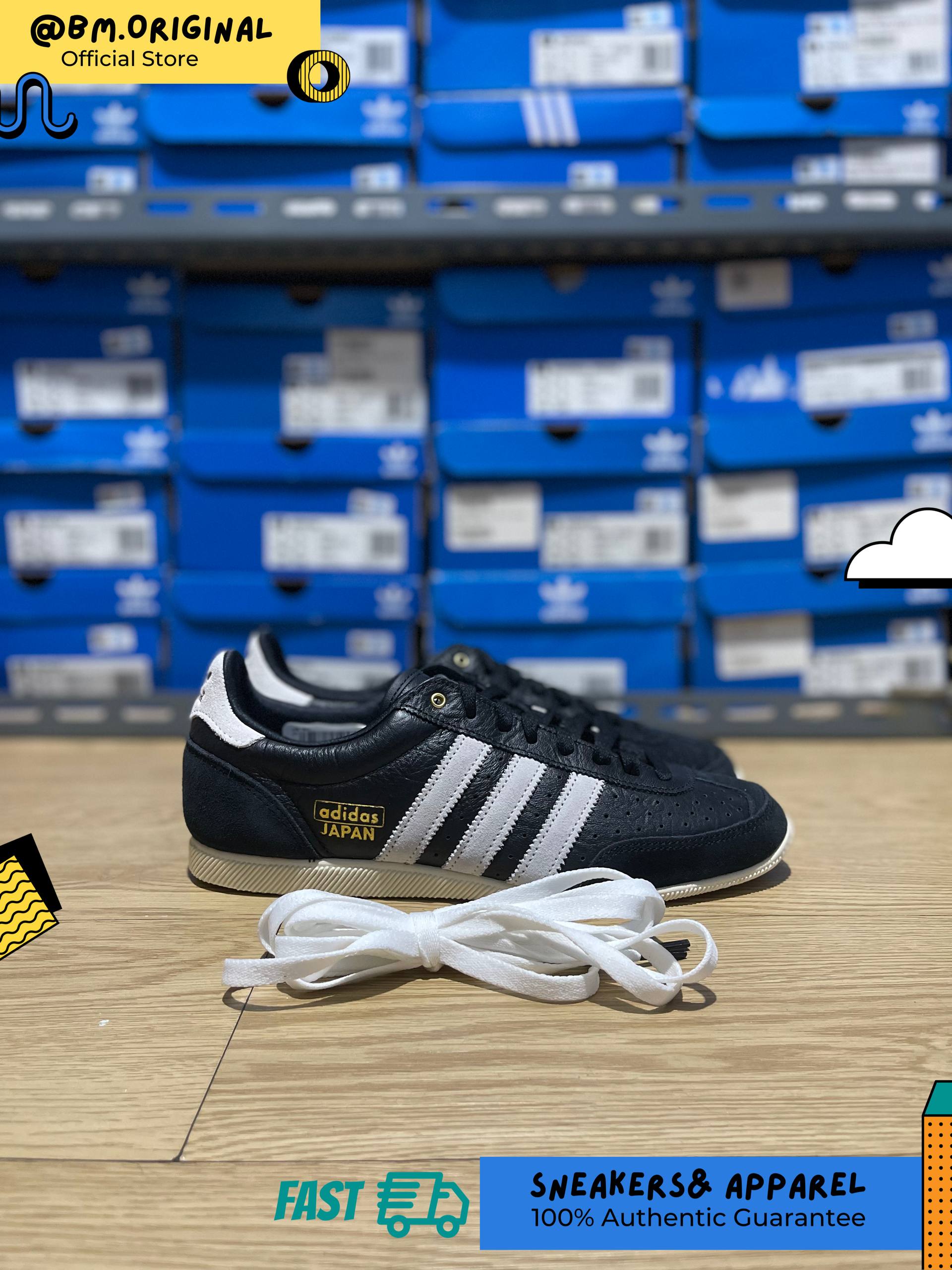 Adidas Japan Core Black Cloud White Gold Metallic IH5490