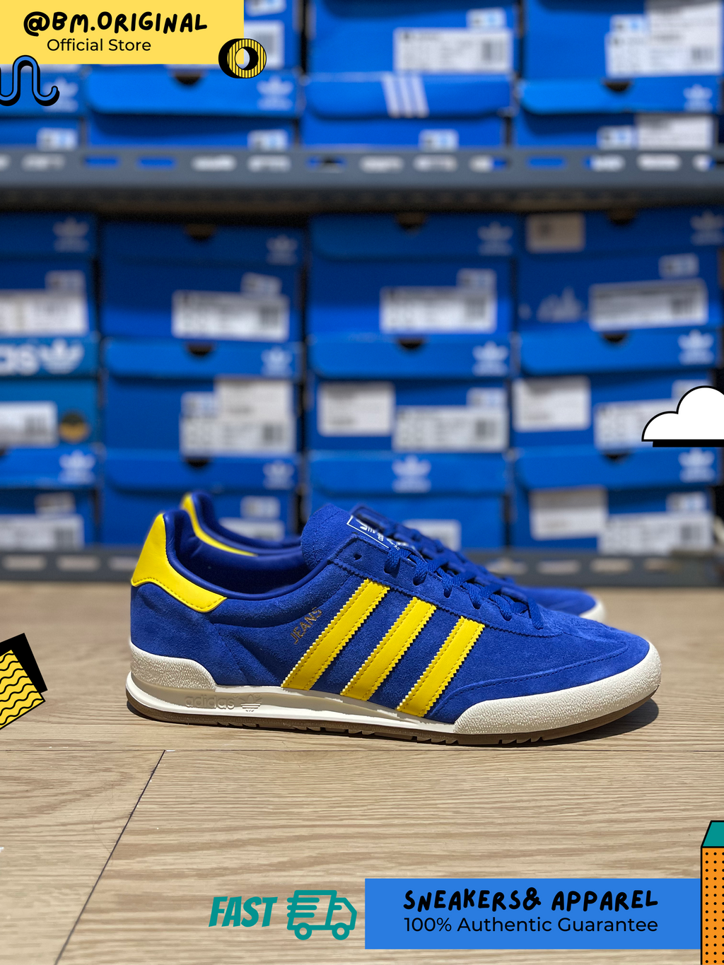 Adidas Jeans MK II Blue Yellow Exclusive ORIGINAL GY5757