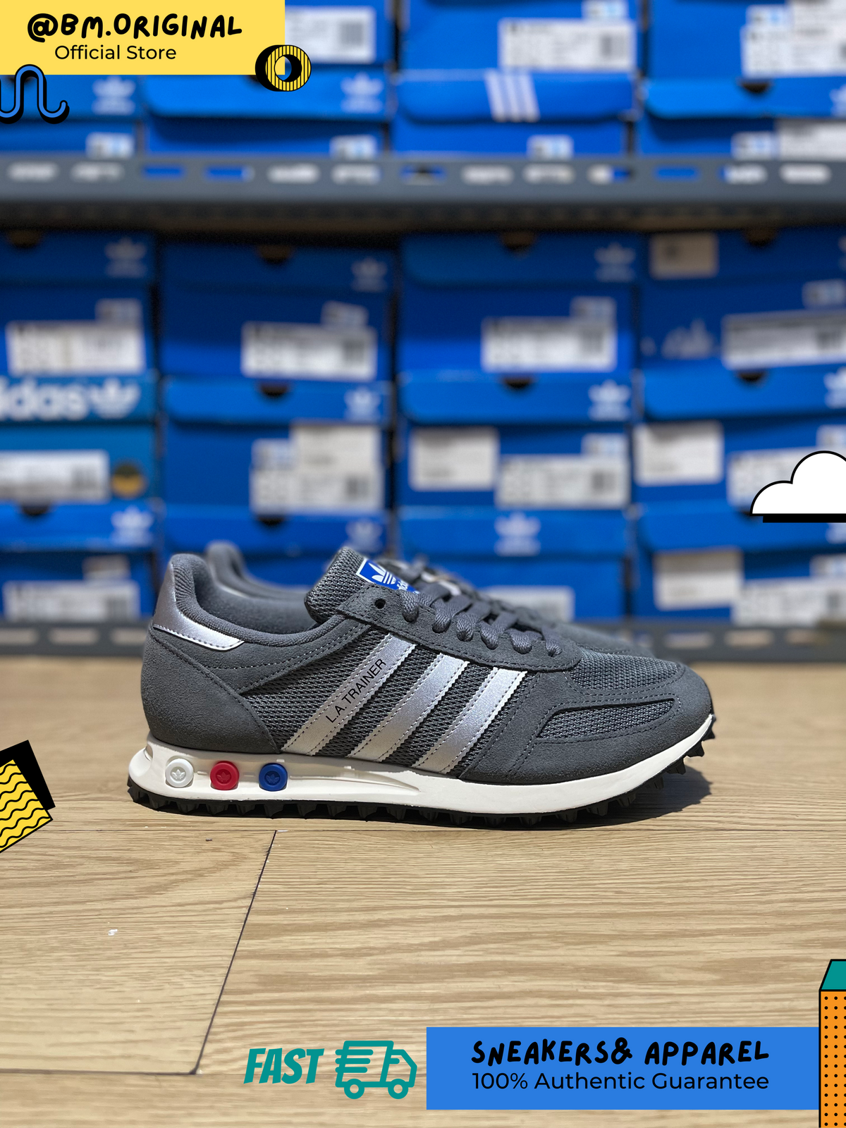Adidas LA Trainer OG Grey Four Silver Metallic Off White KJ4380