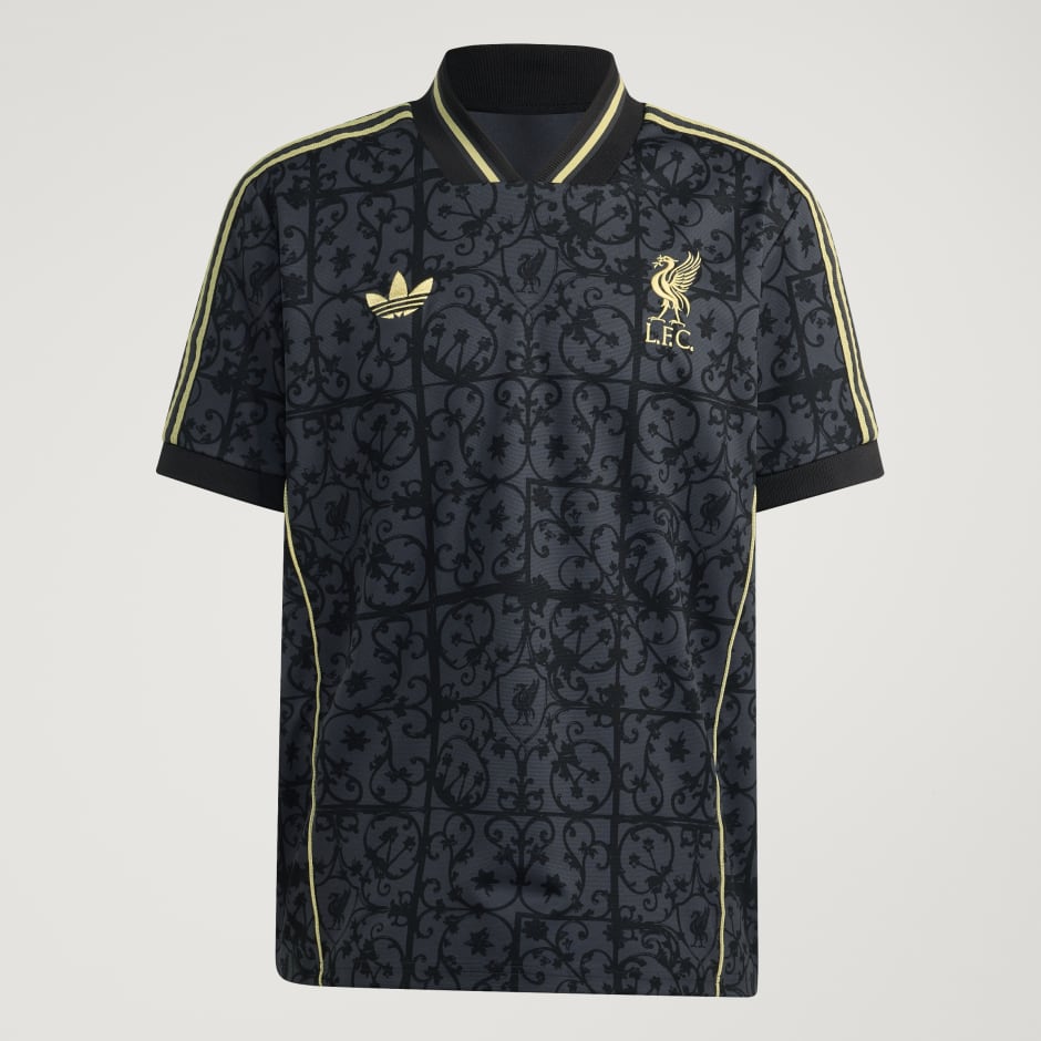 Adidas Liverpool 2025/2026 Jersey Lifestyler Carbon Halo Gold JW5462