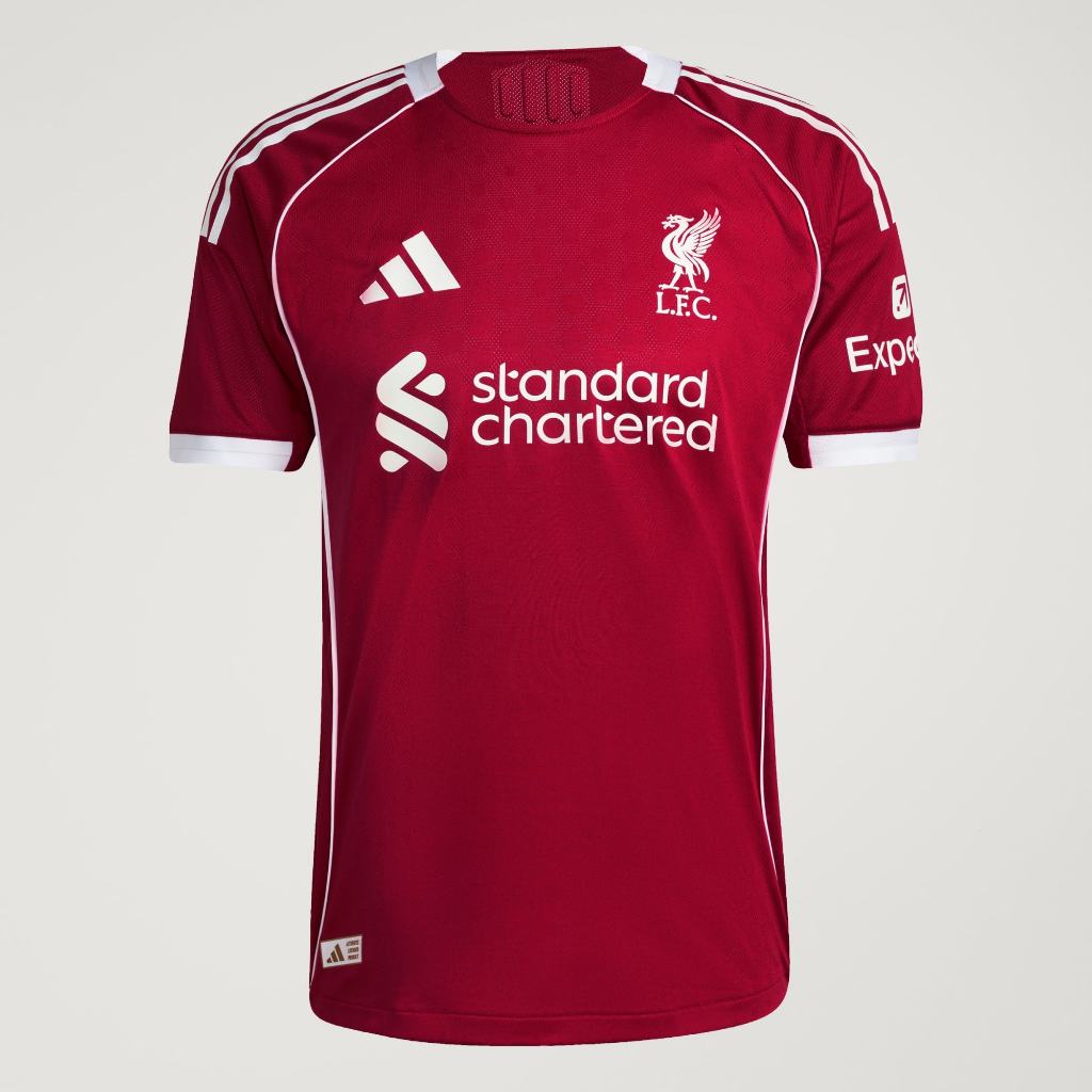 Adidas Liverpool 25/26 Home Authentic Jersey Strawberry Red JY4237