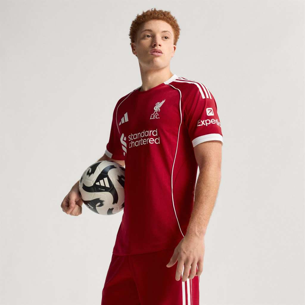 Adidas Liverpool 25/26 Home Authentic Jersey Strawberry Red JY4237