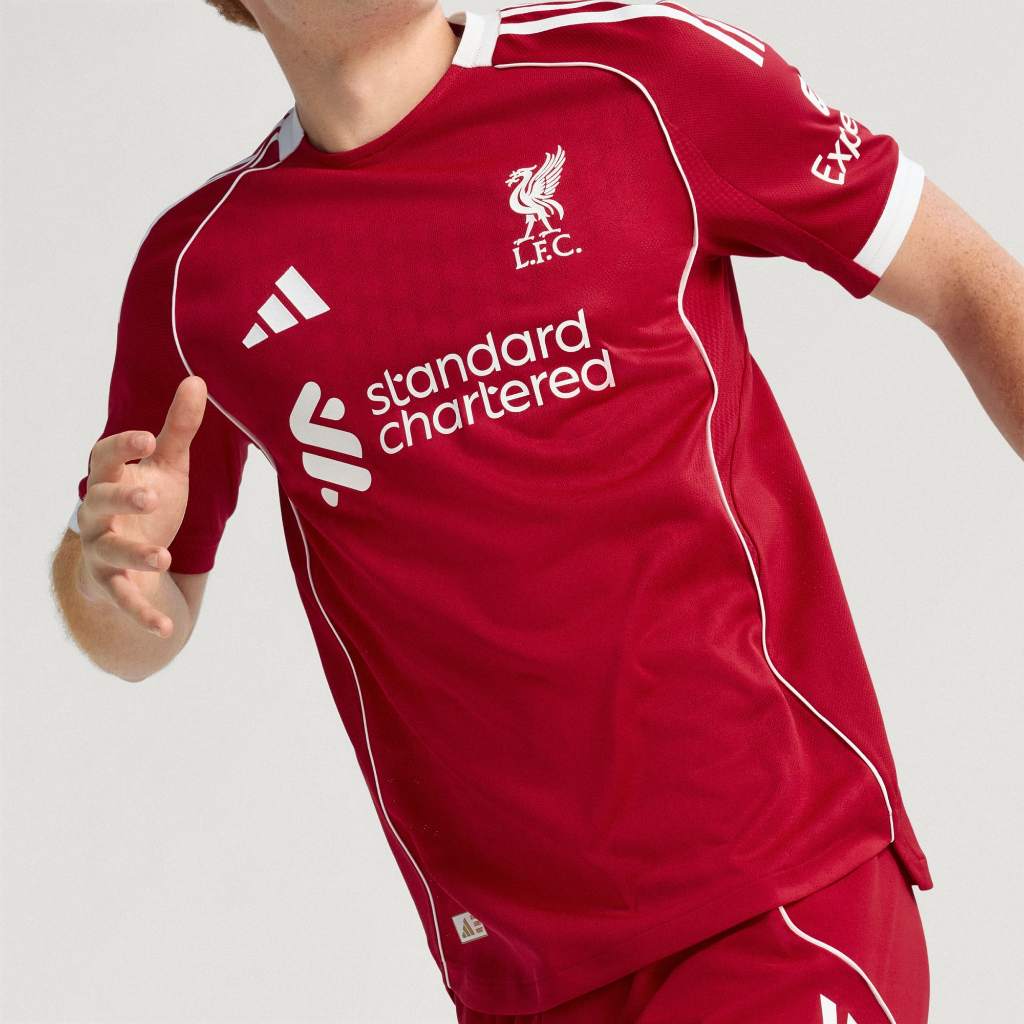 Adidas Liverpool 25/26 Home Authentic Jersey Strawberry Red JY4237