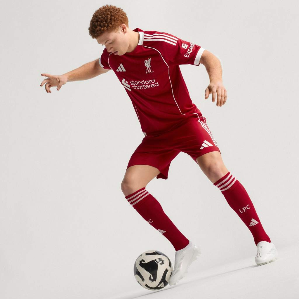 Adidas Liverpool 25/26 Home Authentic Jersey Strawberry Red JY4237