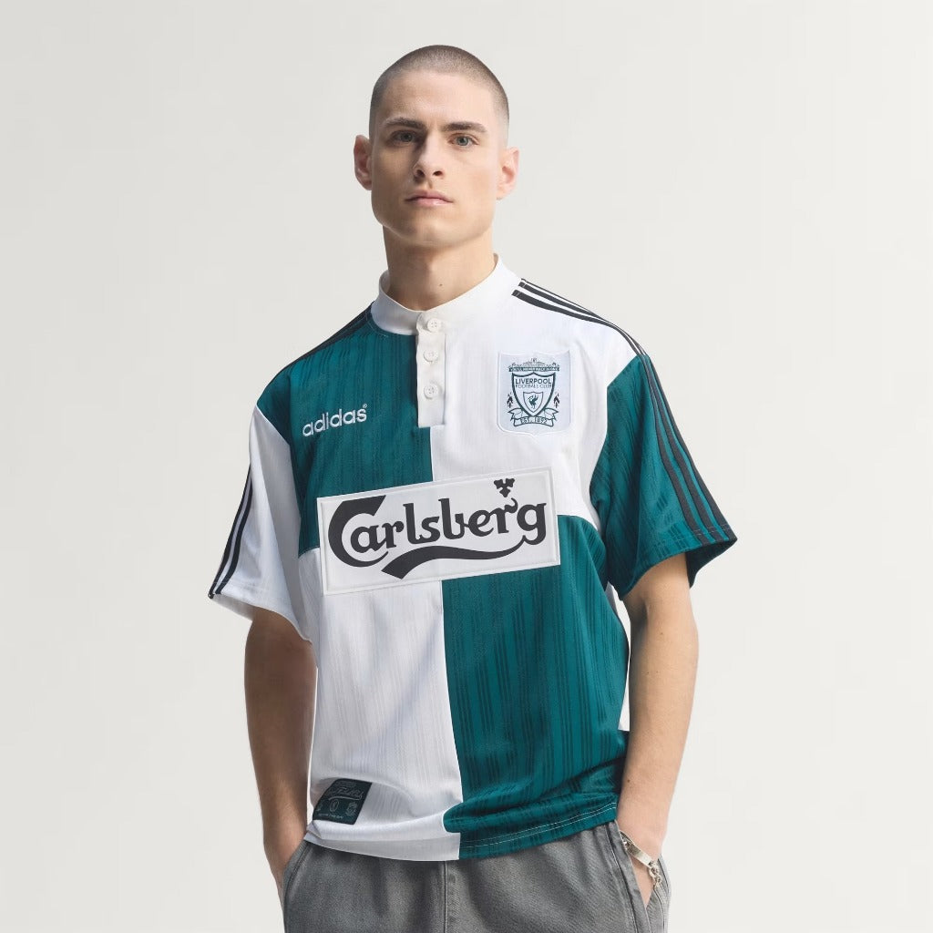 Adidas Liverpool FC AWAY Jersey 95 White Rich Green KA8093