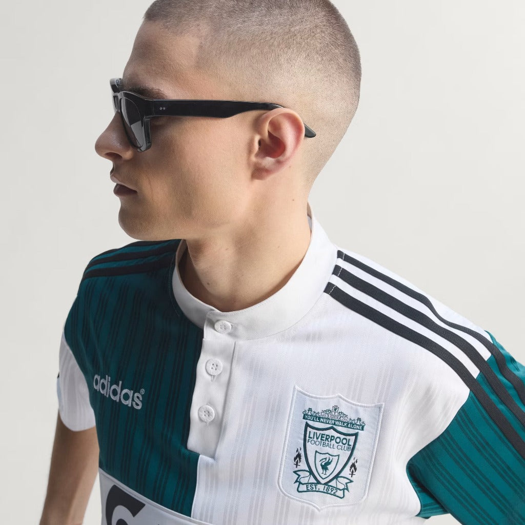 Adidas Liverpool FC AWAY Jersey 95 White Rich Green KA8093
