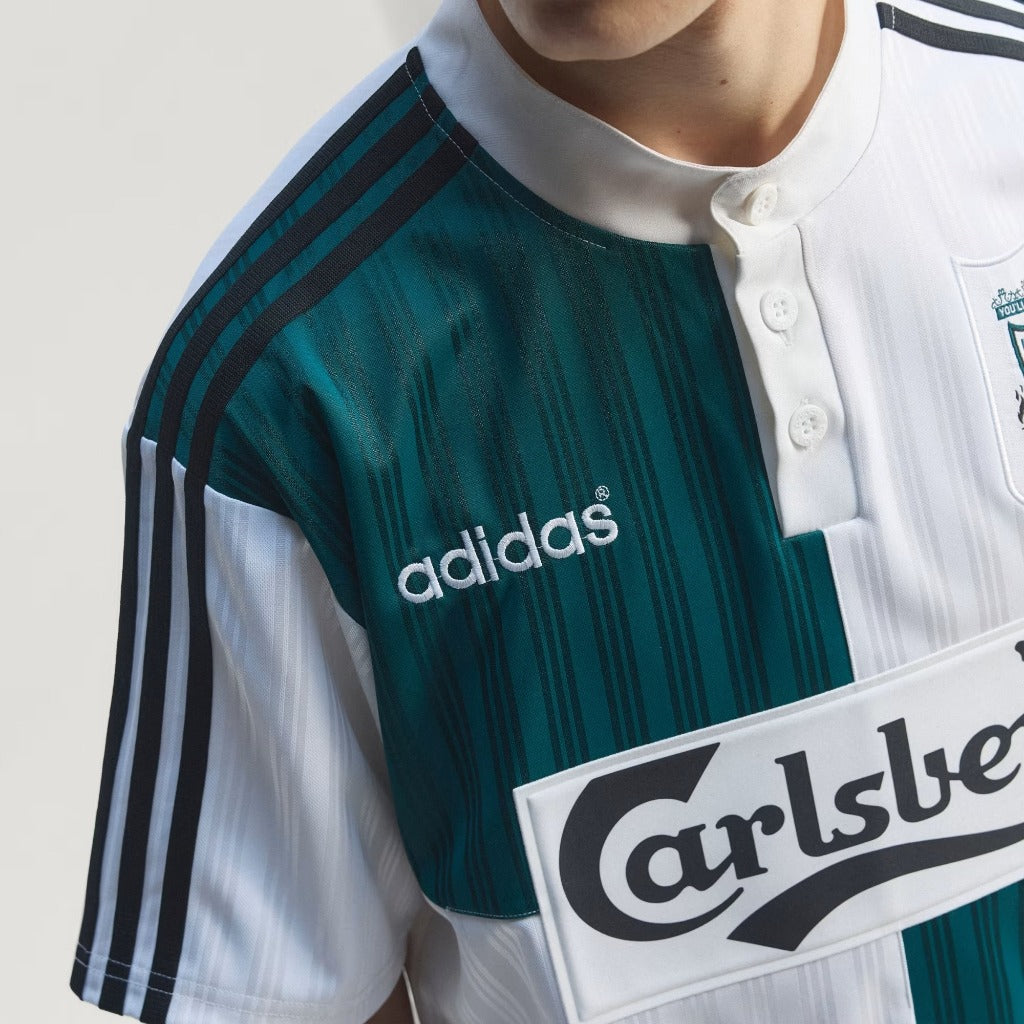 Adidas Liverpool FC AWAY Jersey 95 White Rich Green KA8093