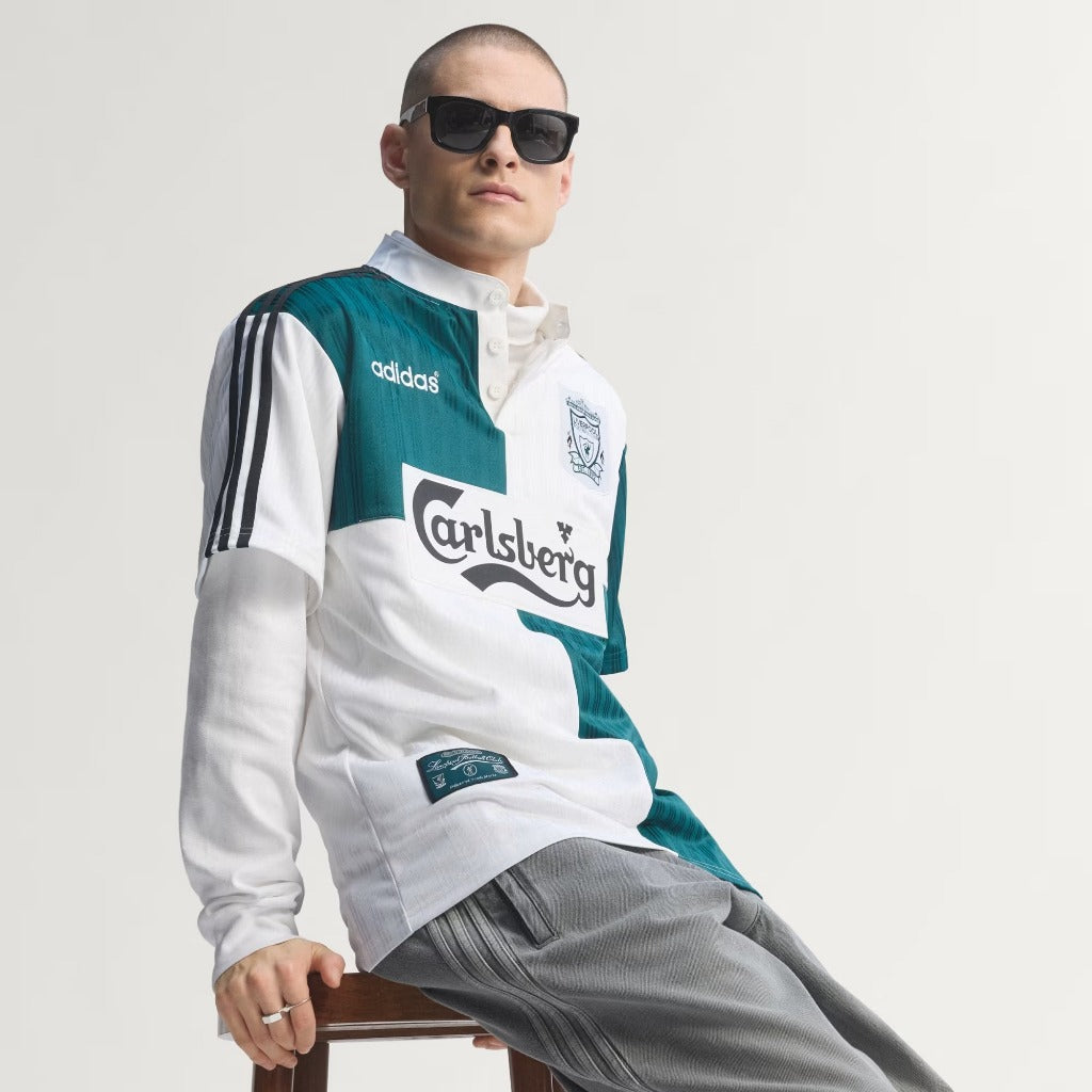 Adidas Liverpool FC AWAY Jersey 95 White Rich Green KA8093