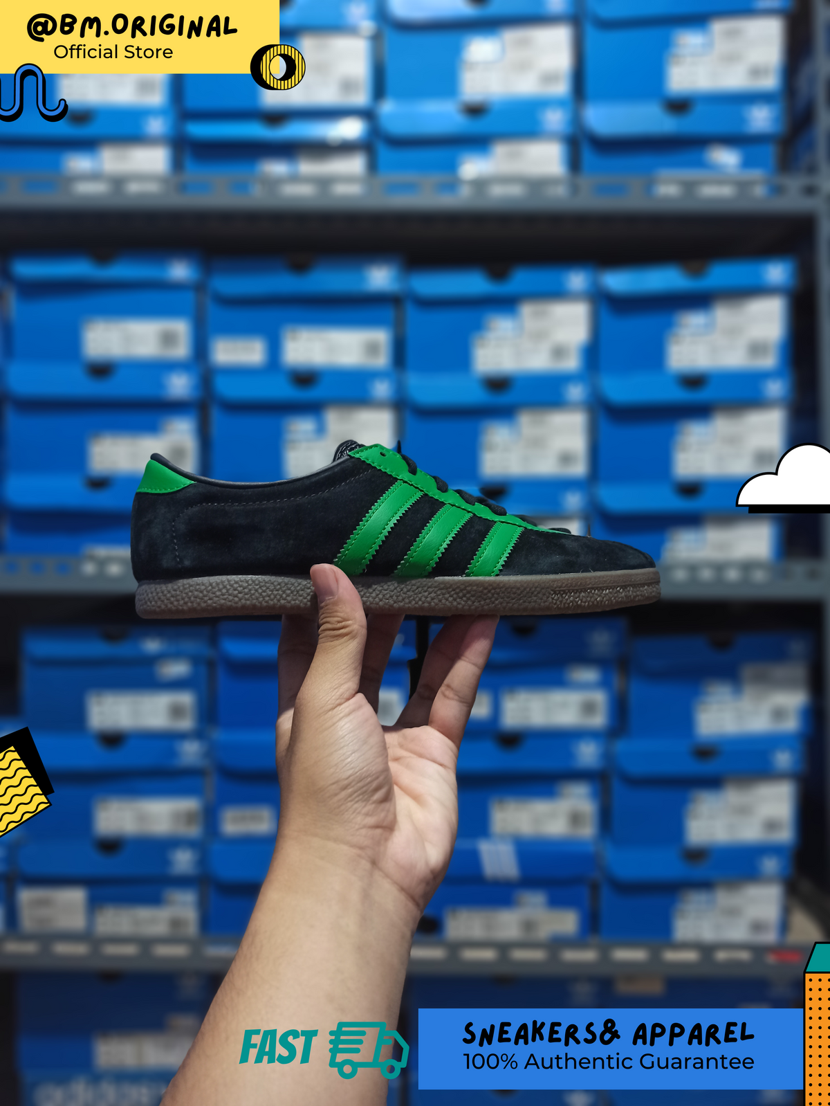 Adidas London City Series Core Black Lime Green IE0826