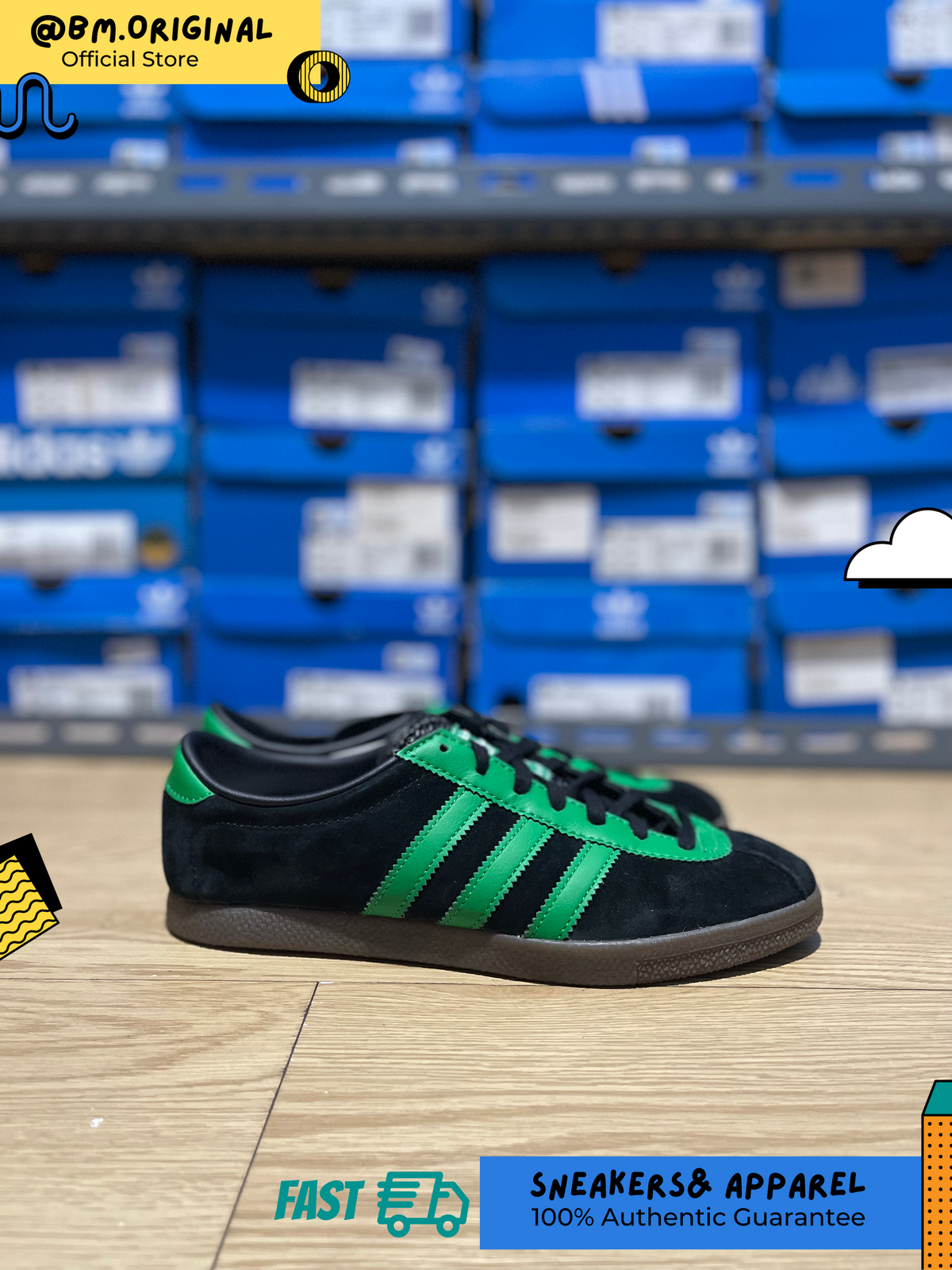 Adidas London City Series Core Black Lime Green IE0826