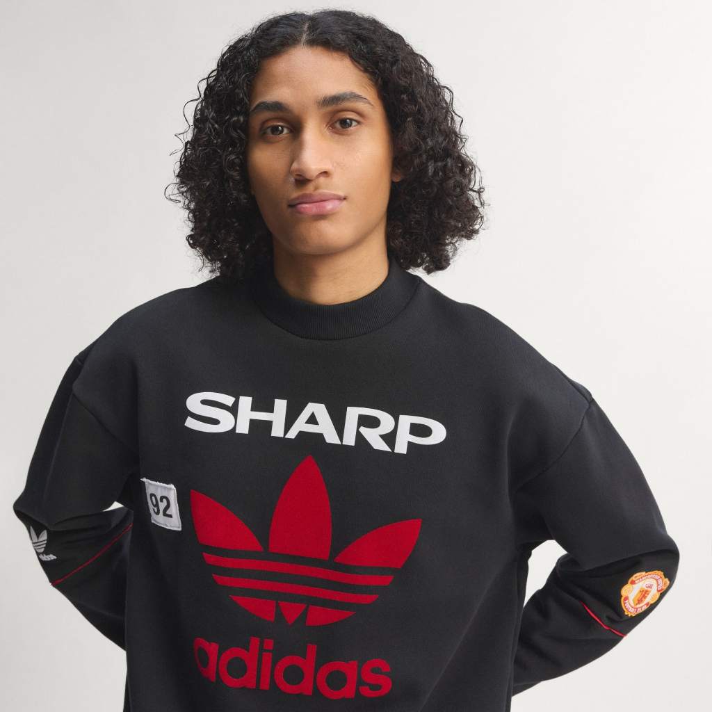 Adidas Manchester United Crew Sweat 90 Black KC6383