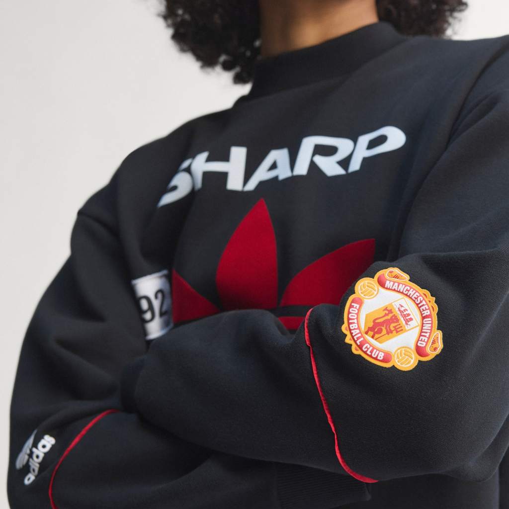 Adidas Manchester United Crew Sweat 90 Black KC6383