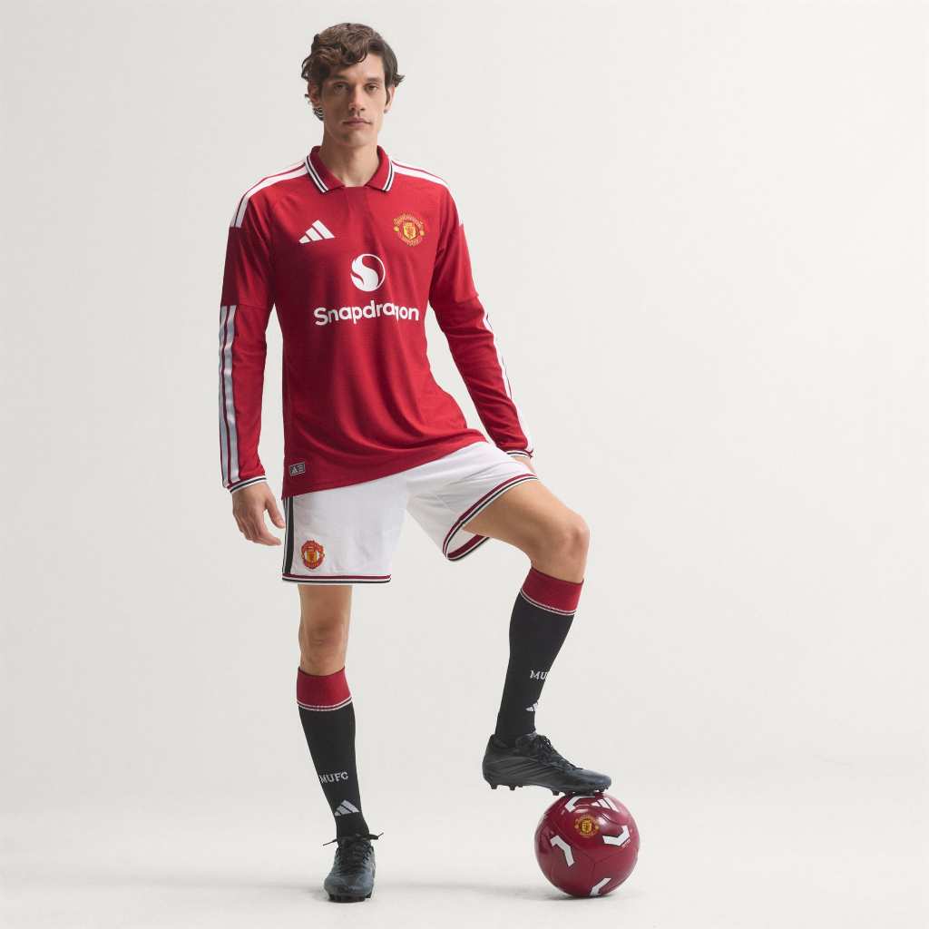Adidas Manchester United Long Sleeve Authentic 26/27 Home MUFC Red KC4803