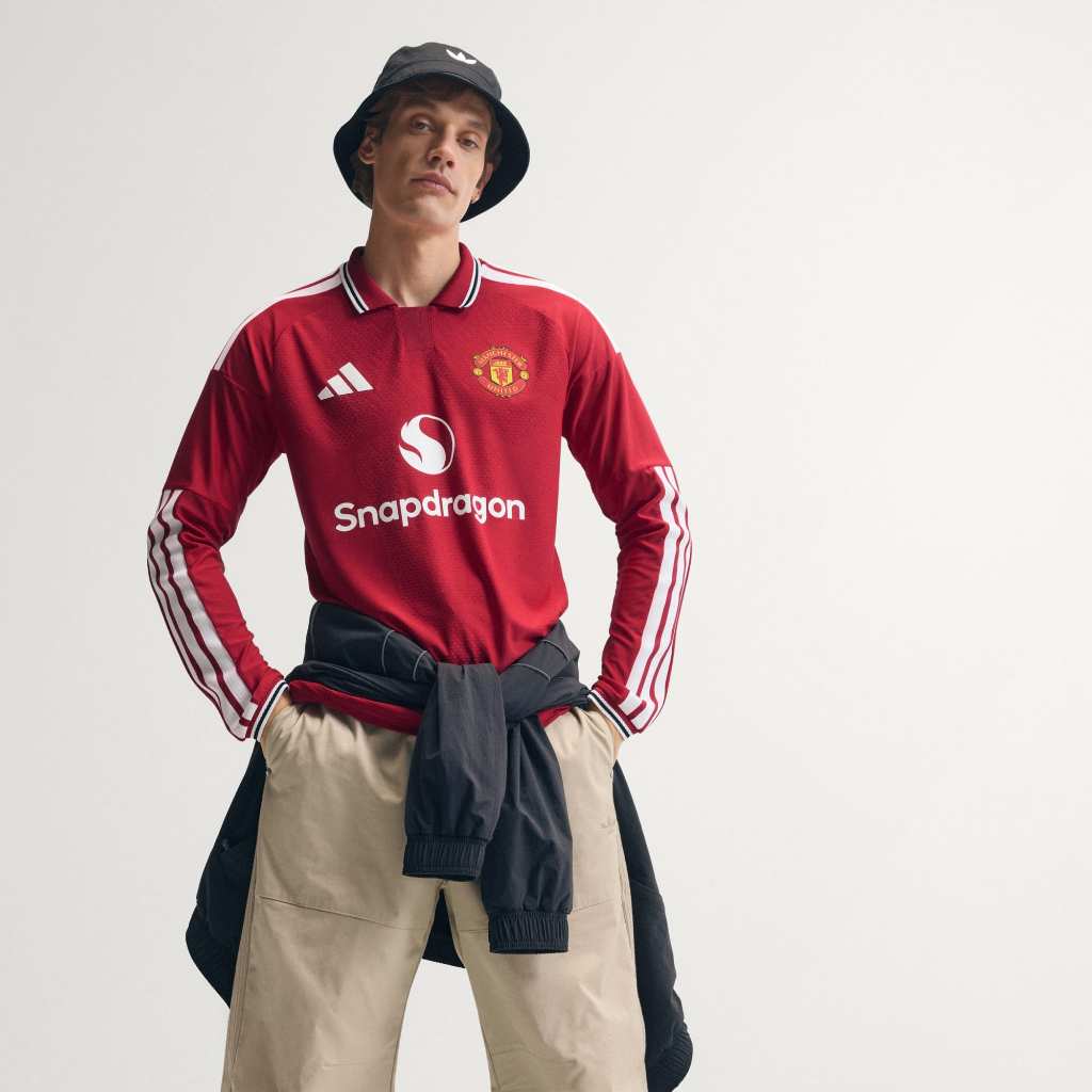 Adidas Manchester United Long Sleeve Authentic 26/27 Home MUFC Red KC4803
