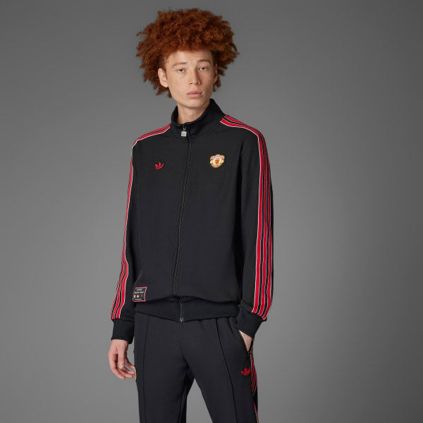 Adidas Manchester United Terrace Icons Track Top Black JF0358