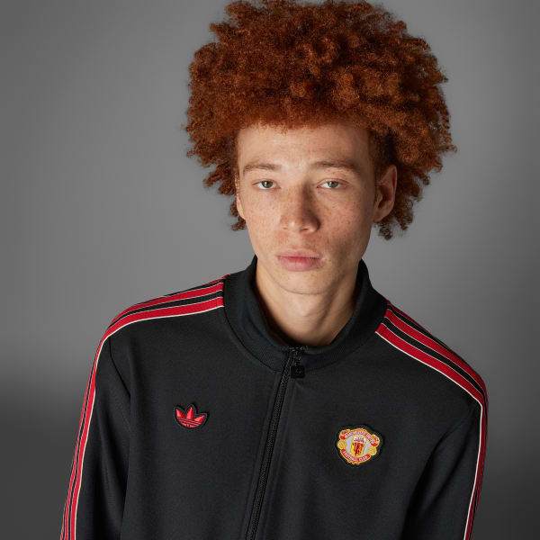Adidas Manchester United Terrace Icons Track Top Black JF0358