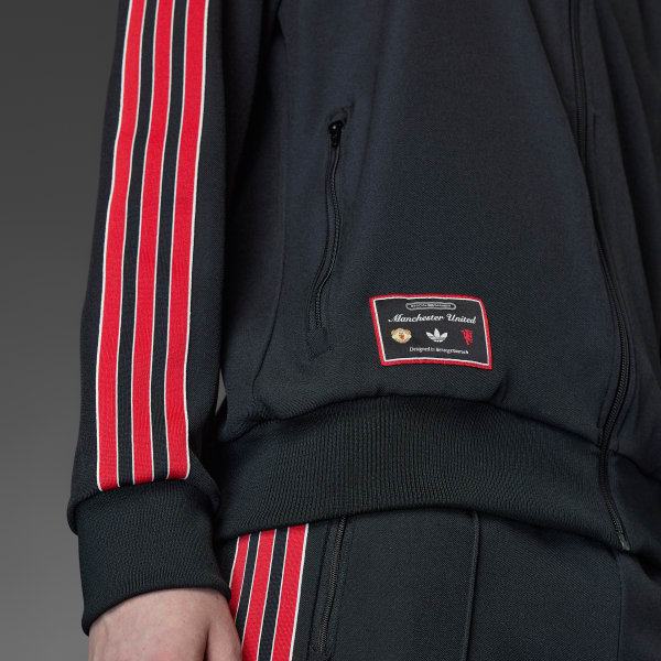 Adidas Manchester United Terrace Icons Track Top Black JF0358