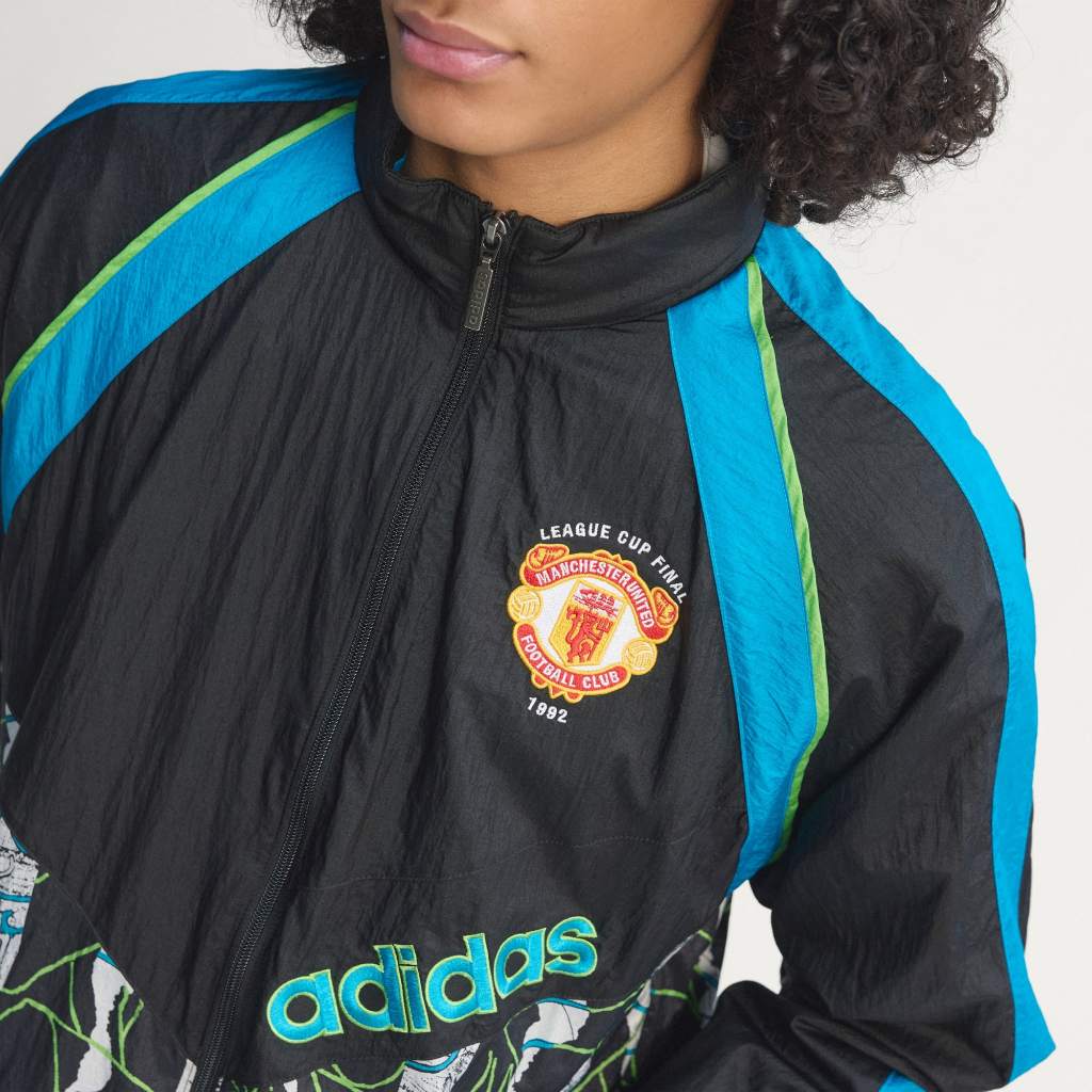 Adidas Manchester United Woven Jacket 90 Black KD5815