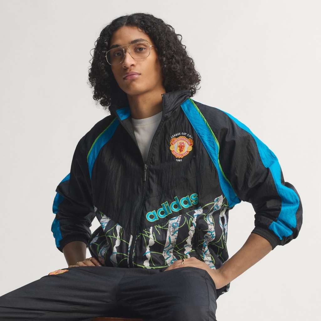 Adidas Manchester United Woven Jacket 90 Black KD5815