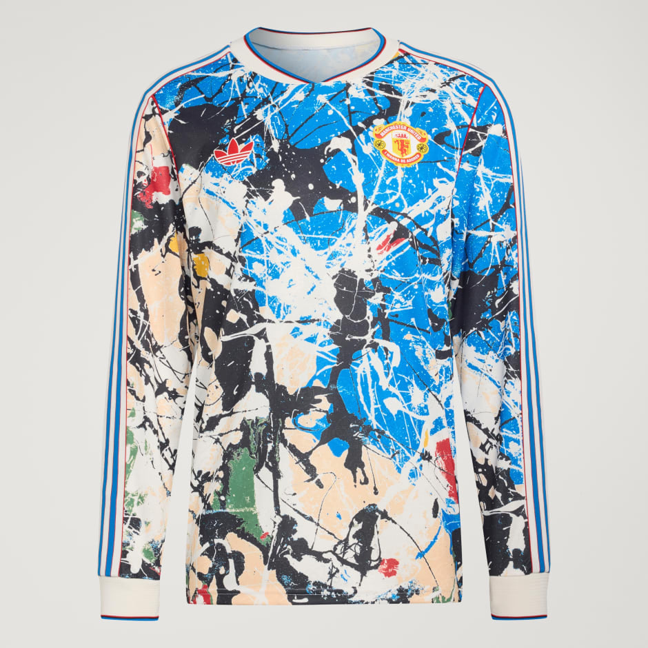 Adidas Manchester United x Stone Roses Long Sleeve Jersey Multicolor KC4442