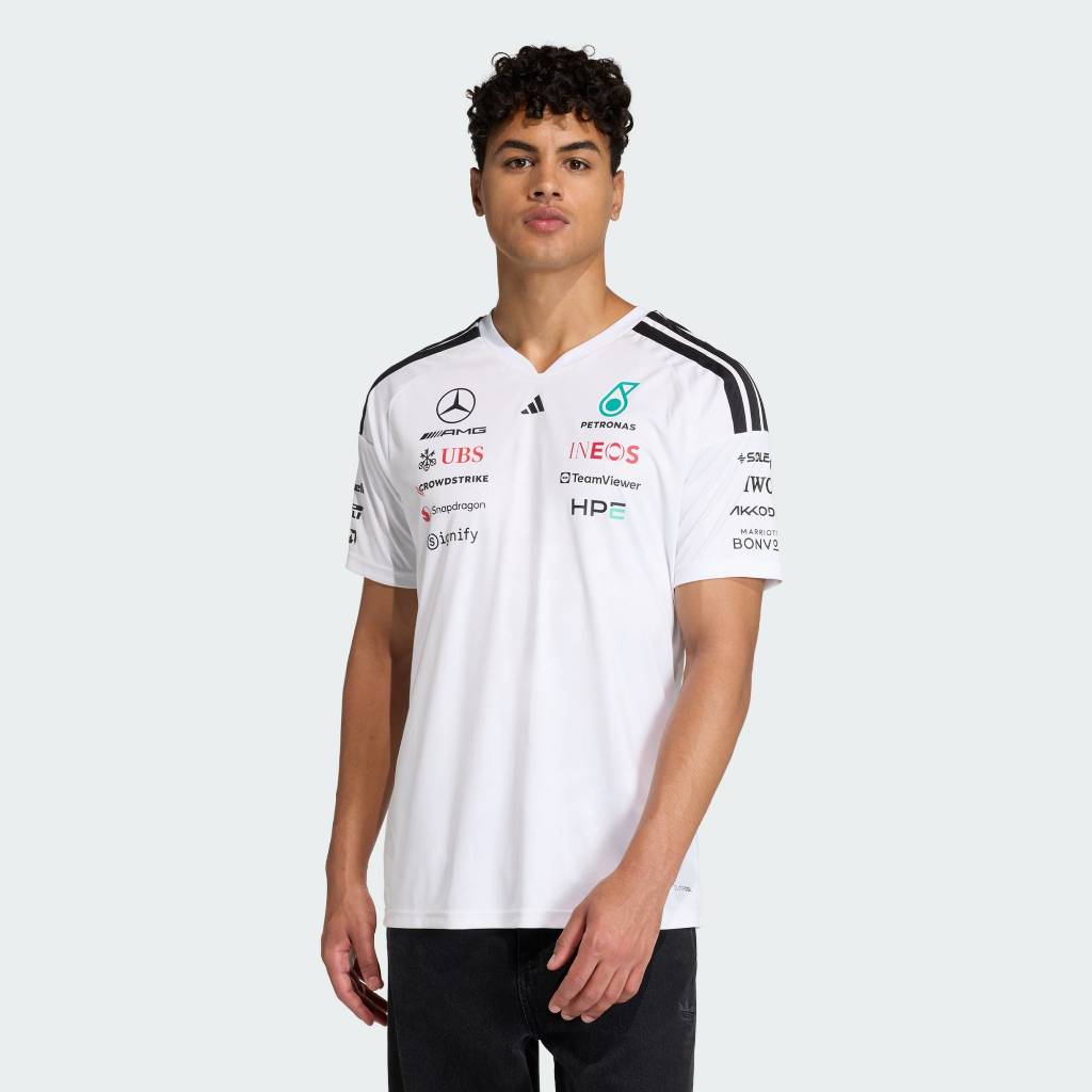 Adidas Mercedes AMG PETRONAS Formula 1 Team Driver Jersey White KF0160