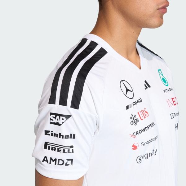 Adidas Mercedes AMG PETRONAS Formula 1 Team Driver Jersey White KF0160