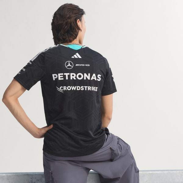 Adidas Mercedes AMG Petronas Formula 1 Team Driver Jersey Authentic Black KE5325