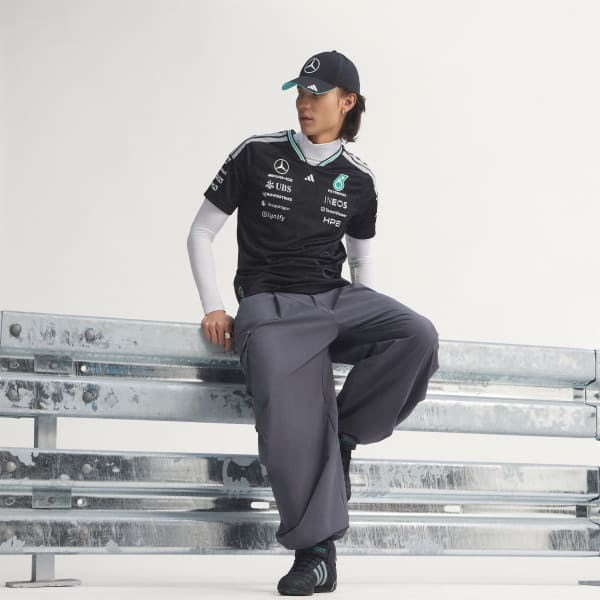 Adidas Mercedes AMG Petronas Formula 1 Team Driver Jersey Authentic Black KE5325