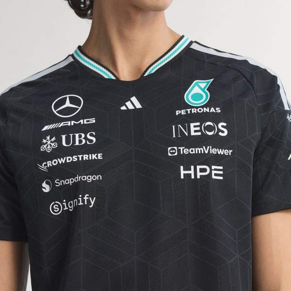 Adidas Mercedes AMG Petronas Formula 1 Team Driver Jersey Authentic Black KE5325