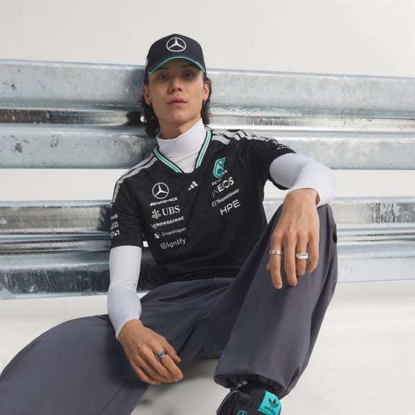 Adidas Mercedes AMG Petronas Formula 1 Team Driver Jersey Authentic Black KE5325