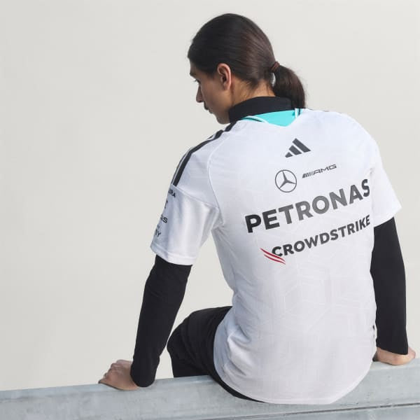 Adidas Mercedes AMG Petronas Formula 1 Team Driver Jersey Authentic White KE5324