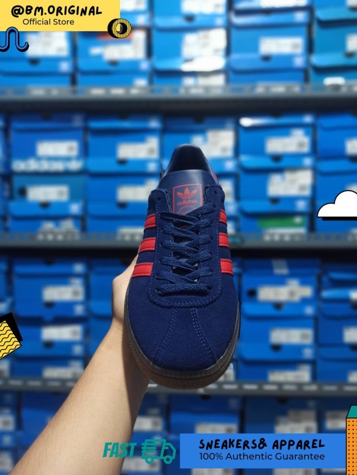 Adidas Munchen Dark Blue Better Scarlet Gum JR6319