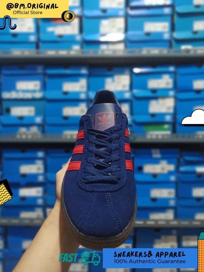 Adidas Munchen Dark Blue Better Scarlet Gum JR6319