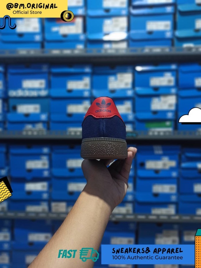 Adidas Munchen Dark Blue Better Scarlet Gum JR6319