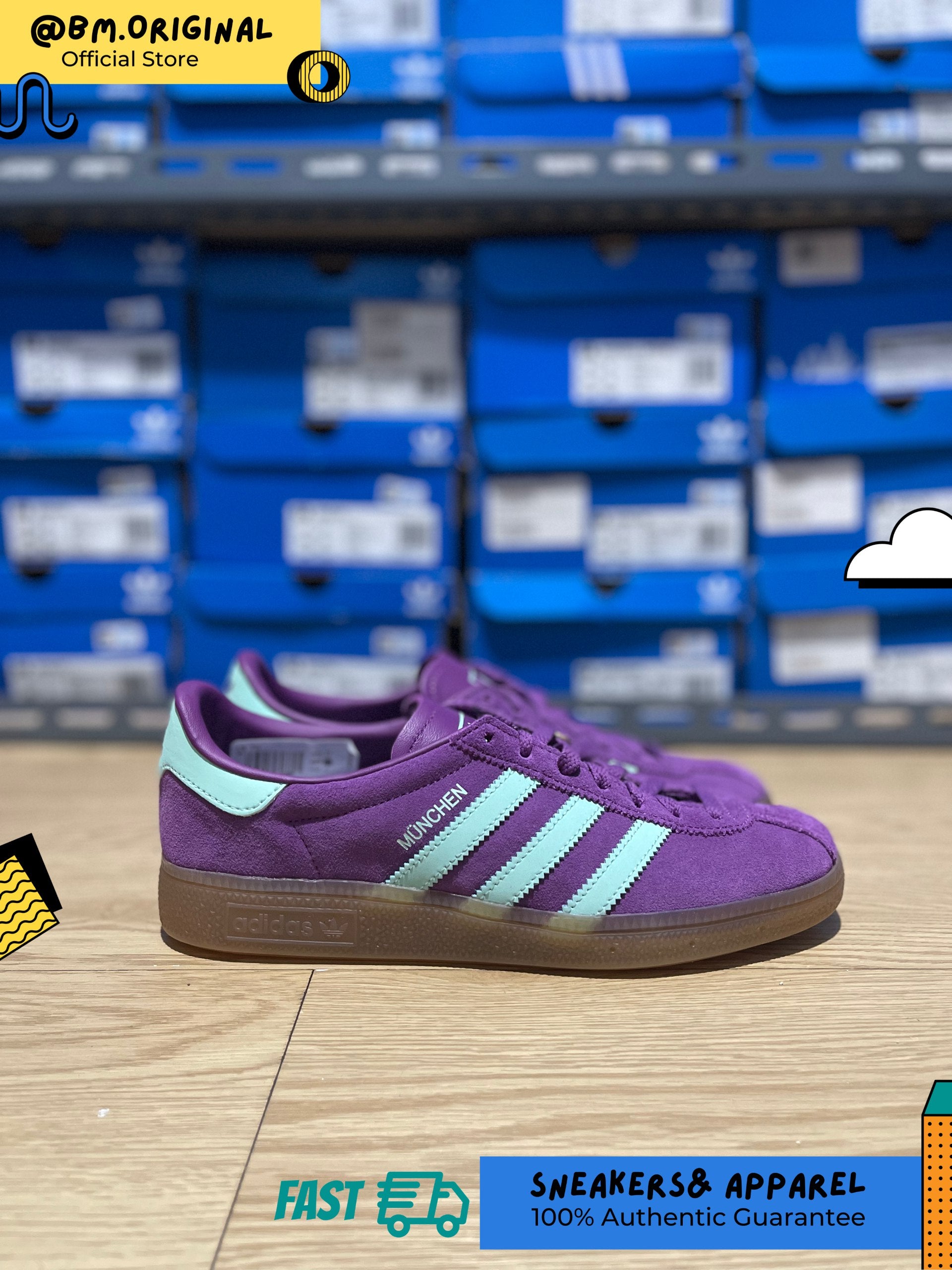 Adidas Munchen Rich Mauve Clear Mint Gum JS3995