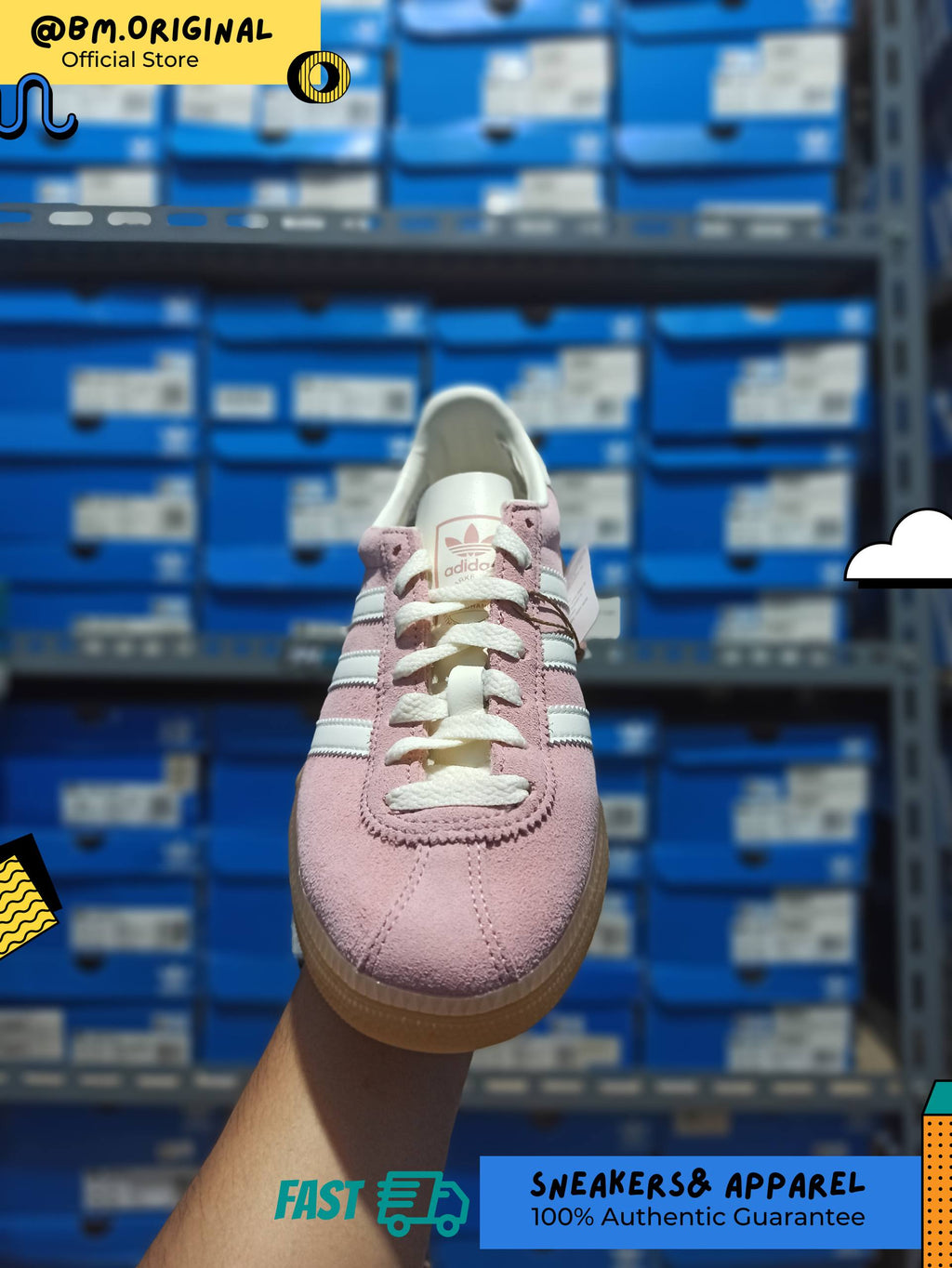 Adidas Munchen Wonder Mauve Off White Silver Metallic JS3992