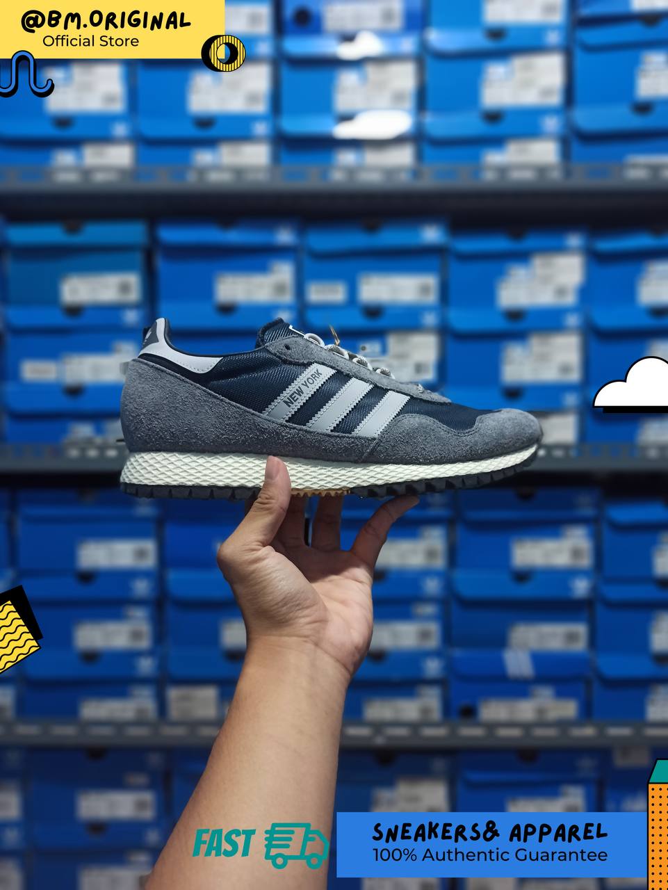 Adidas New York Aurora Ink Grey One Core Black IG4552