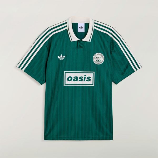 Adidas Oasis Tour Jacquard Jersey Collegiate Green Cream White KW6284