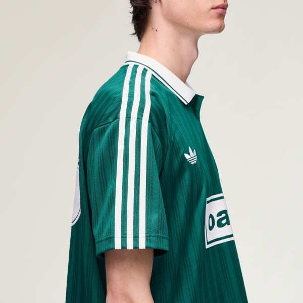 Adidas Oasis Tour Jacquard Jersey Collegiate Green Cream White KW6284