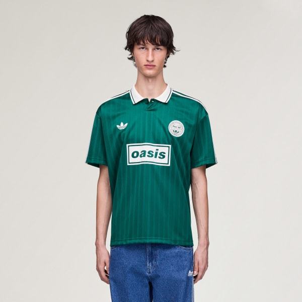 Adidas Oasis Tour Jacquard Jersey Collegiate Green Cream White KW6284