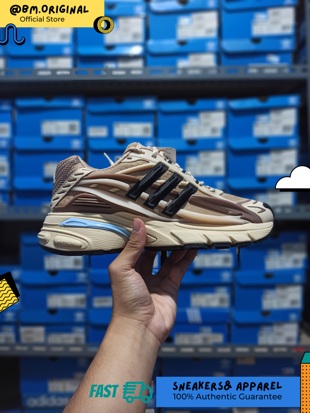 Adidas PW Adistar Jellyfish Crystal Sand Trace Brown Core Black KH6729