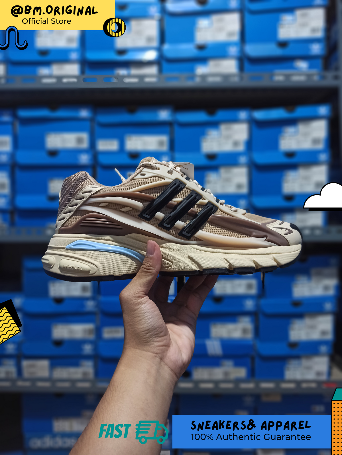 Adidas PW Adistar Jellyfish Crystal Sand Trace Brown Core Black KH6729