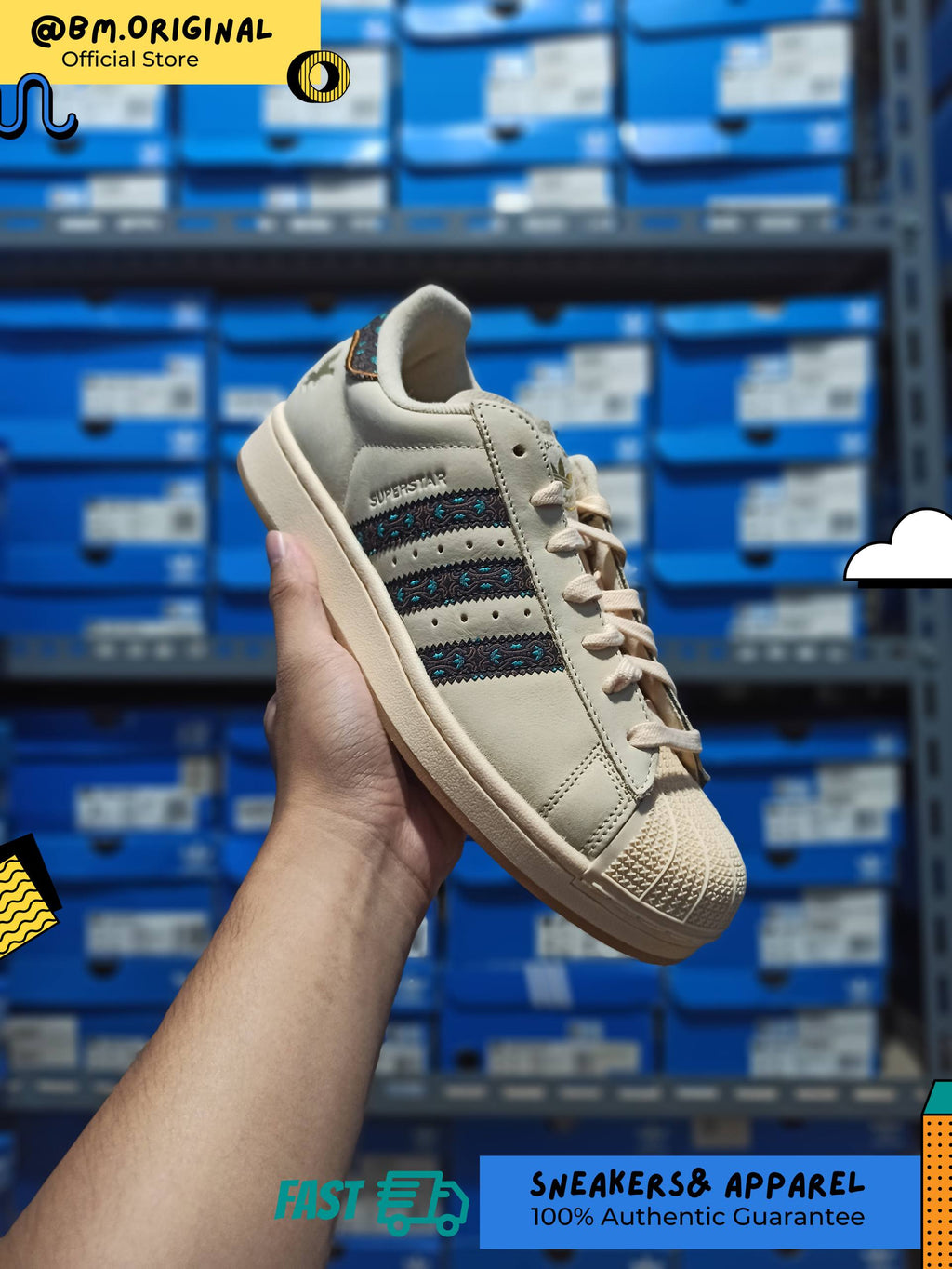Adidas Papua Island Series Sand Strata Core Black Gum Adidas Superstar Papua KJ8082