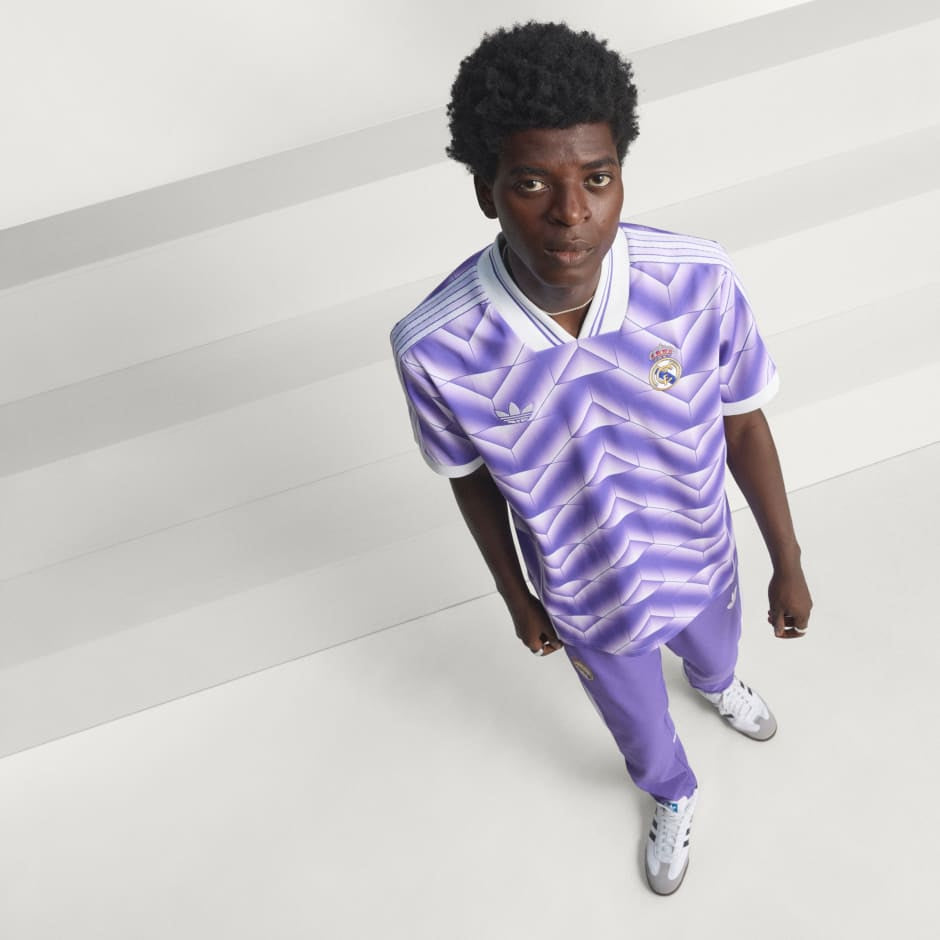 Adidas Real Madrid Lifestyler Jersey Purple White JN3055